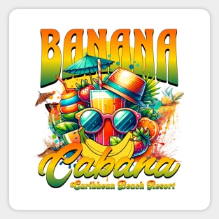 Banana Cabana Caribbean Beach Resort Orlando Florida Poolside Bar Magnet